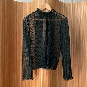 Topshop Sheer Blouse, Size 6